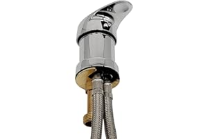 HAIRSTORE Rubinetto da parrucchiere con valvola per lavabo, shampoo e sedia (80 cm)