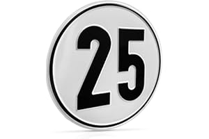 ‎BETRIEBSAUSSTATTUNG24 Betriebsausstattung24 Geschwindigkeitsschild - 25 km/h - Aluminium - Rund - 25 km/h - Maße: Ø 20,0 cm - Für Kraftfahrzeuge und Anhänger