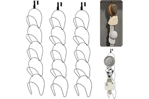 ‎XOCOME xocome 15 Stück Cap Halter Tür Hut Racks Baseball Cap Halterung Schrank Hängende Einstellbare Huthalter kappen aufbewahrung Schals Handtaschen Handtücher Kleidung Krawatten mit Haken zum Aufhängen