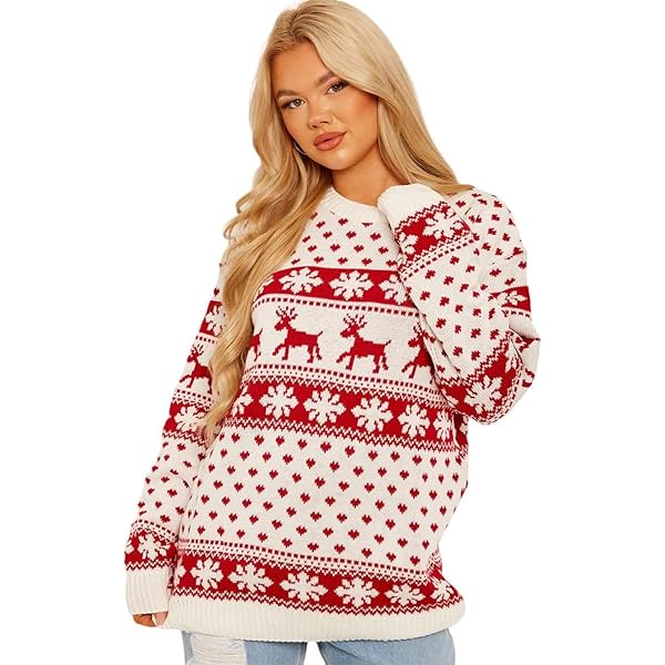 NOROZE Kersttrui voor jongens en meisjes, retro, elf