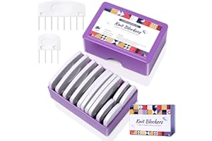 FANXINZTTC Knit blockers box, Kammnadeln, Strickblocker, Strick Blockern Stricken Set, Spannmatten Häkeln Zubehör, Strick-Blockierkämme Spannnadeln