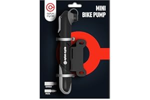 Optio Cycle Mini Bicycle Pump 120 PSI (8.3 Bar) Hand Bike Pump Mountain Bike Pump Road Relo Pump