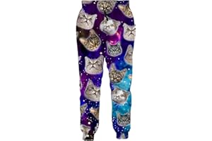 Loveternal Unisex Jogginghose 3D Druck Hose Coole Jogger Casual Hosen Sweatpants S-XXL