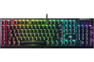 Razer BlackWidow V4 X - Teclado mecánico Gaming (Switches mecánicos Amarillos, 6 Teclas Macro dedicadas, Teclas de ABS de Doble inyección, Chroma RGB) QWERTY Teclado ES | Negro