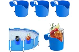 SMDBZDA Pool Drink Holder, Pack of 4 Pool Drink Holder, Cup Holder, Pool Edge, Plastic Drink Holder, Pool Drink Holder, Pool Accessories for Drinks, Mobile Phone