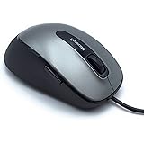 Microsoft Comfort Mouse 4500 kabelgebunden, für Rechts- und Linkshänder geeignet, schwarz und grau