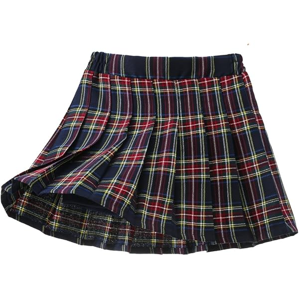 Gonna A Pieghe Per Bambine E Ragazze - Scolastica, Minigonna Skater Con Pantaloncini Incorporati - 5