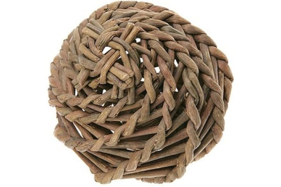 Nature First Large Willow Ball Playing Hiding Toy Teeth Trimmer for Hamsters, Rats & Small Animals - 32cm