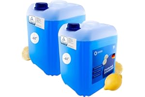 ‎BAUER BLUE BAUER BLUE Scheibenfrostschutz Konzentrat (20L) 2x10L -60°C, Citrusduft, Hohe Enteiser + Reinigungskraft bis -60 Grad – Effektiver Frostschutz für Auto im Winter
