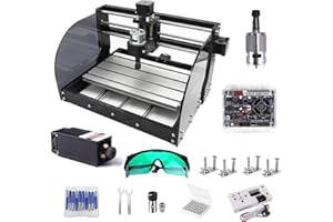 【Module 2 en 1 15 W】 Fraiseuse CNC, machine à graver GHWMYD 3018 Pro-M, avec contrôle hors ligne, 20 embouts de fraisage CNC, graveur machine CNC 3018 pour PCB, PVC, bois DIY