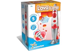 Science4you Lámpara de Lava Infantil - Lava Lamp Roja para Niños, Juguete con Luz de Noche y Ambiente para Niños, Juguetes Científico STEM, Juegos, Regalos para Niños y Niñas 8-14+ Años