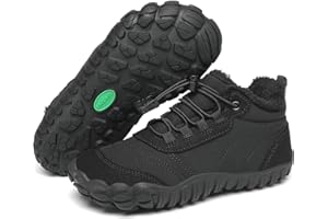 SAGUARO Bambini Barefoot Scarpe Invernali Doposci Antiscivolo Impermeabili Comode con Imbottitura Calda Scarpe Inverno GR.26-36