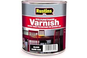 RUSTINS Polyurethane Varnish, Dark Oak Gloss, 250 ml