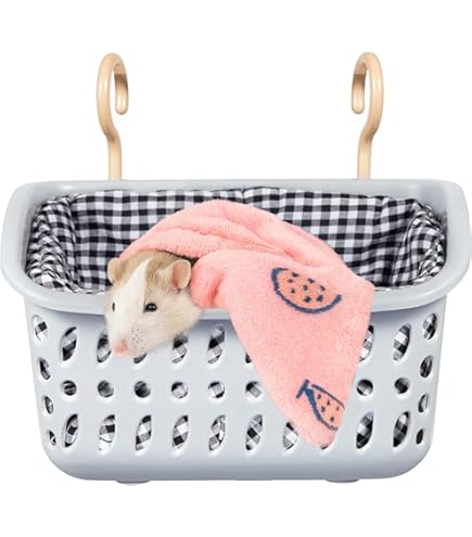 Hamac Pour Petit Animal (furet, Hamster, Chinchilla...) - 4 Pièces En Coton Doux - Design Antidérapant, Lavable - Lit Suspendu Pour Cage