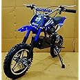 Gigaglitz Dirt Rocket Electric-Powered Dirt Bike with Rear-Wheel Drive, High-Torque, Chain-Driven Motor, for Kids 13+ (Blue) - for Offroad Category & Purpose ONLY