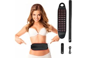 Cozion Red Infrared Light Device, 660nm & 808nm LED Infrared Red Light Lamp, Soft Universal Pad, Red and Near-Infrared Light Belt for Wrist, Muscle, Back, Knee, Shoulder, Portable USB Cable Use