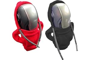 Baicai 2 Stück Schalthebel Hoodie｜Schaltknauf Abdeckung｜Auto Schaltknauf Abdeckung｜Schaltknauf Hoodie Abdeckung｜Schaltknauf überzug für Auto Dekoratives(Rot, Schwarz)
