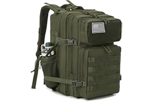 QT&QY Zaini militari tattici per uomini Molle Daypack 3 giorni 35/45L Capacità Lage zaino da campeggio per escursioni zaino palestra fitness con portabottiglie
