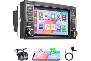 INEXACCESSORIES (2GB RAM 32GB ROM) Autoradio für VW Volkswagen Touareg (2004-2011), für Transporter (2004-2009), für T5 Multivan (2004-2009), 7 Zoll Android 13 Touchscreen Autoradio Unterstützung CarPlay/Android Auto