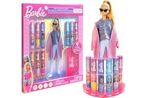 TOWNLEY GIRL Barbie Gloss labbra con acrilico stand pianta a base di gloss labbra, perfetto per feste, sleepovers, makeovers, regalo di compleanno per ragazze, età 3+, da Townley ragazza