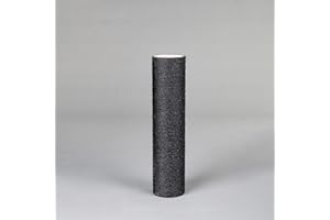 RHRQuality Sisalstamm Ø 15cm - kratzbaum ersatzteile - Langlebige, natürliche kratzsäule mit ABS-Innenseite & verleimte Sisalseil - ersatzteil für RHRQuality kratzbaum - Ø15CM (62 cm - M8, Blackline)