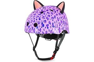 MHJY Fahrradhelm Kinder Mädchen 8-14 Jahre Kinderhelm Skaterhelm mit DIY Katzenohren,Verstellbarer Leichter Schutzhelm Scoot and Ride Helm für Fahrrad Skateboard Skaten
