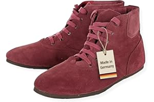 Pantoffelmann Tramper aus Veloursleder I Größe 36–48 I Bequeme Barfußschuhe für Damen & Herren I Hochwertige Boots aus echtem Leder I DDR Schuhe ideal zum Klettern