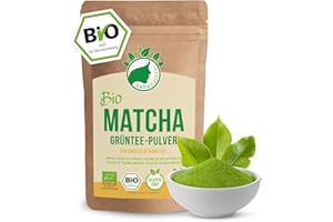 ‎NANANATURA Matcha Pulver Bio 100g | Premium Culinary Matcha Grünteepulver aus Japan in bester Bio-Qualität | 100% natürlich - ohne Zusätze | geprüft & abgefüllt in Deutschland