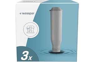 Wessper Wkłady filtrujące do wody do ekspresów do kawy, filtr wody – kompatybilne z ekspresami do kawy Krups F088, Nivona, Siemens, Bosch, AEG – 3 sztuki w opakowaniu