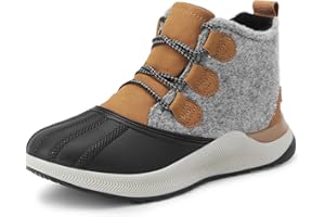 DREAM PAIRS Ankle Winter Boots for Women Waterproof Lace Up Anti-Slip Warm Snow Booties Fashion Sneaker Boots