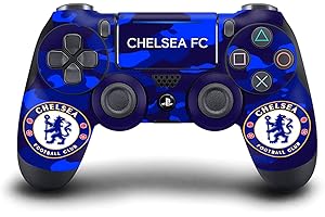Head Case Designs Officially Licensed Chelsea Football Club Camouflage Mixed Logo Matte Vinyl Sticker Gaming Skin Decal Cover Compatible With Sony PlayStation 4 PS4 DualShock 4 Controller