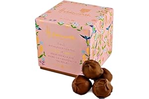 HOLDSWORTH HANDMADE ENGLISH CHOCOLATES Holdsworth Chocolates Classics - Marc de Champagne Truly Scrumptious Handmade Milk Chocolate Marc de Champagne Truffles 100g