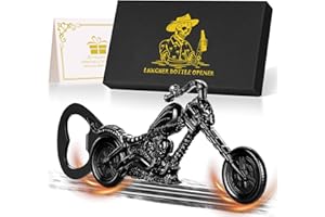 LKKCHER Personalisierte Bier Geschenke für Männer, Totenkopf Motorrad Flaschenöffner, Totenkopf Geschenke, Vatertagsgeschenk, Motorrad Geschenke, Geburtstagsgeschenk für Männer Papa Ehemann Sohn Ihn