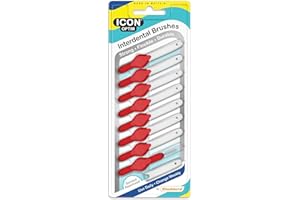 ICON OPTIM Interdental Brush XXFine Red (Pack 8)