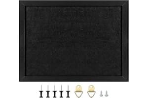 Okydoky 28 * 37 * 2cm Schwarz Pinnwand mit Holzrahmen, Memoboards, Filz Pinnwand mit Stecknadeln für DIY Dekoration, Filzboard für Küche und Büro, Schule und Haus(BK,1pc).DE