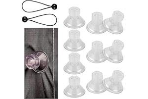 YAOSHENGUP 10PCS Limpets for Caravan Awning, Limpets for Awning Suction Cup, Awning Suction Clamps with 2pcs Bungee Cords with Balls, High Grip Suction Cups for Campervan Canopy Motorhome