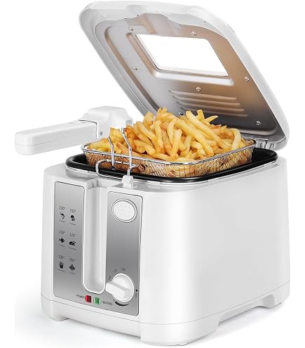 Friteuse Frifri 3200W - Capacité 3,5L, Cuve Inox Amovible, Thermostat Réglable