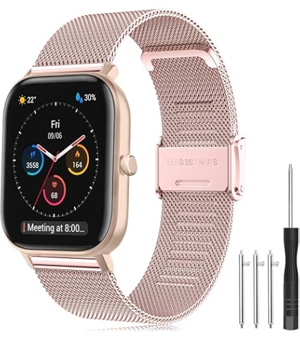 Sport Cinturino per Amazfit Bip 6/5 Unity/Stratos 3/2/2S/Pace, 22mm