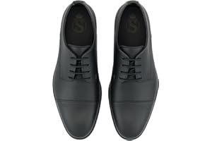 SIRRI Boys Dotted Derby Patent Mat Lace Up Dress Shoes Formal Wedding Prom Shoes