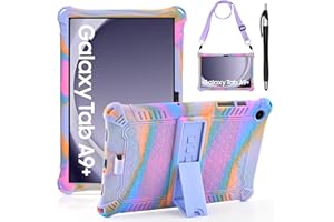 KATUMO Silicone Case For Samsung Galaxy Tab A9 Plus / A9 + 11 Inch (SM-X210/X216/X218) Soft Rubber Cover with Stylus Pen Shoulder Strap, Kids Case for Galaxy TabA9 Plus + 11 inch