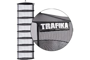 TRAFIKA URBAN HYDROPONICS TRAFIKA Malla Secado/Tela Microperforada/8 módulos 55cm diámetro/para Cultivos hidropónicos/Secado Curado de Plantas,Setas,Hongos,Cogollos/Cultivo Indoor/Cultivo Interior/Cultivo Exterior/Drying Rack