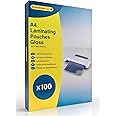 Binding Bazaar A4 Laminating Pouches, Gloss Finish, 150 Micron, 100 Laminating Sheets - Laminating Pouches to Enhance Your Words and Colours - Compatible with All Laminating Machines
