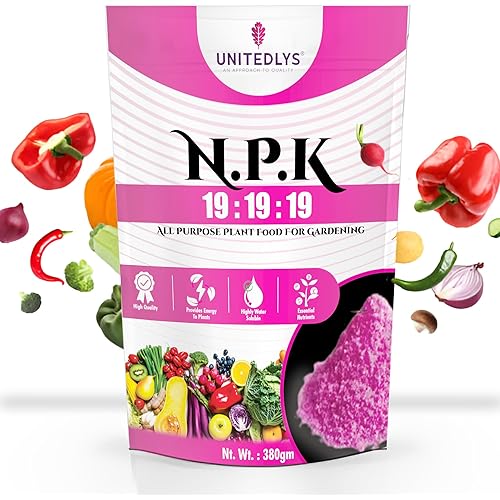 Unitedlys NPK 19 19 19 Fertilizer For Plants 380G | Balanced Formula For Healthy Plants | NPK Fertilizer For Plants Home Garden | Multipurpose Fertilizer | NPK For Plants Growth, Health & Vitality