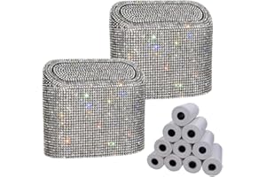 AIKELAI Bling Cestino per Auto 2 pezzi, Accessori Auto Interno, Pattumiera Umido, Cestino Auto, Accessori per Auto, Automobili Portarifiuti (bianco)