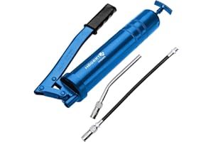 ‎HÖGERT TECHNIK HÖGERT TECHNIK Fettpresse 8000PSI Handfettpresse 400g Fett Handhebelfettpresse Presse - präzise Dosierung Grease Gun mit Druckrohr Schlauch Für Einfache Schmierung Fettspritze