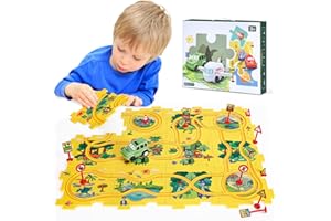 SYHLN Toys for 3 Year Old Boys Gifts, Toy Cars for Kids Age 3 4 5 Race Track, 25 PCS Puzzle Racer Kids Car Track Set, Early Development & Activity Toys for 2-6 Year Old Boys Christmas Birthday Gifts