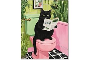 WEMEON Malen Nach Zahlen Erwachsene(40X50cm)- Katze Malen nach Zahlen, Malen Nach Zahlen Kit mit 3 Pinseln, Acrylfarben Handgemalt Ölgemälde Leinwand für Home Decor, Ohne Rahmen