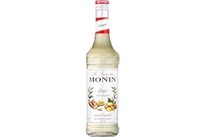 MONIN - Sirop Saveur Gingembre - Pour Café, Chocolat Chaud, Capuccino ou Latte - Arômes Naturels - Bouteille en Verre - 70 cl