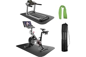TONINT Treadmill Mat, Exercise Bike Mat,Exercise Equipment Walking Pad Mat,Heavy-Duty Protective Floor Mat for Under Stationary Bike,Spin Bike,Fitness Equipment (60 x 120-cm)