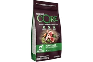 Wellness CORE Adult Lamb, 1,8 kg, Jagnięcina, sucha karma dla psów wszystkich ras, w 100% naturalna, bezzbożowa, wysoka zawartość mięsa, bogata w białko, wspiera zdrowe trawienie